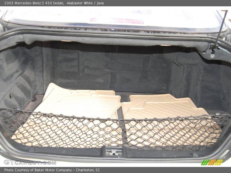 Alabaster White / Java 2003 Mercedes-Benz S 430 Sedan