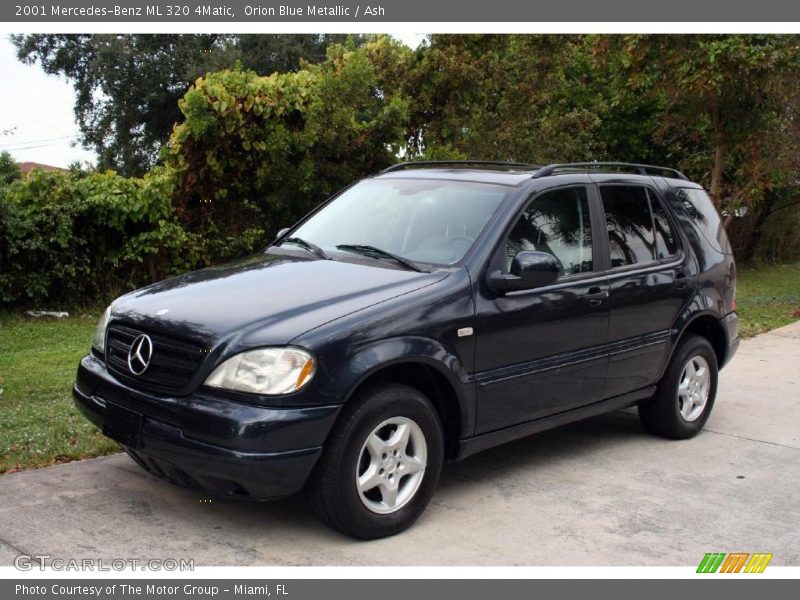 Orion Blue Metallic / Ash 2001 Mercedes-Benz ML 320 4Matic