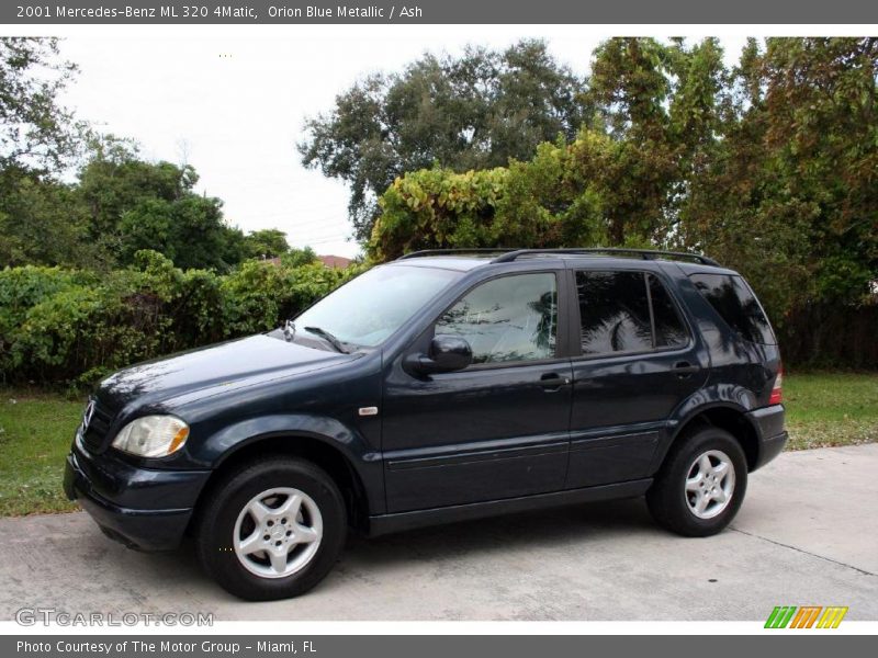 Orion Blue Metallic / Ash 2001 Mercedes-Benz ML 320 4Matic