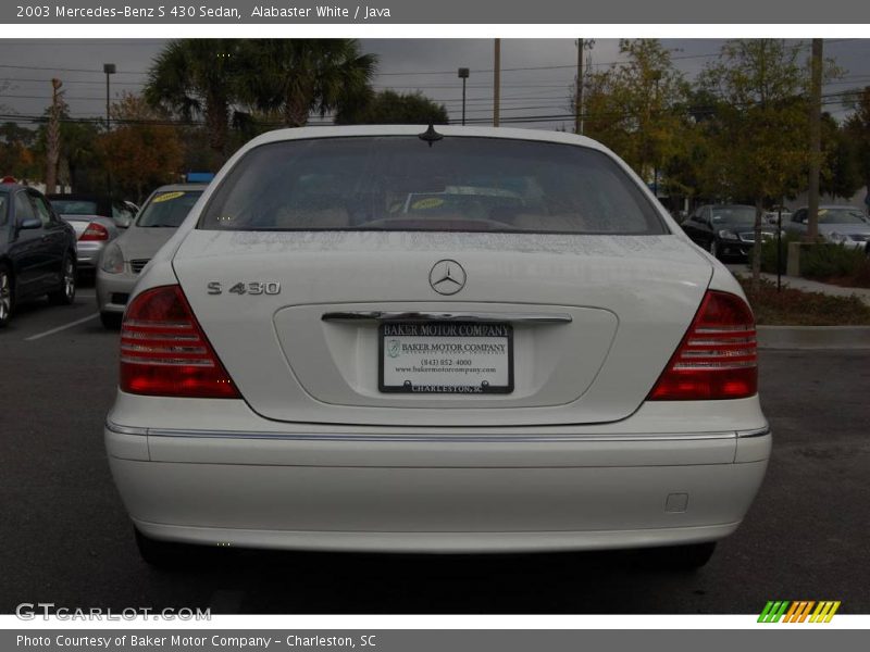Alabaster White / Java 2003 Mercedes-Benz S 430 Sedan
