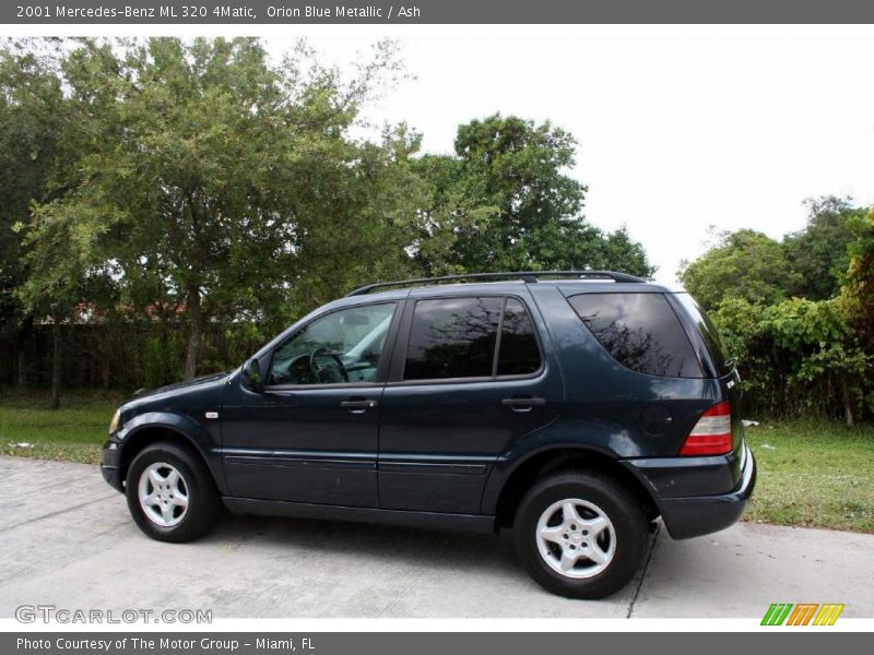 Orion Blue Metallic / Ash 2001 Mercedes-Benz ML 320 4Matic