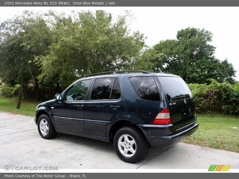 Orion Blue Metallic / Ash 2001 Mercedes-Benz ML 320 4Matic
