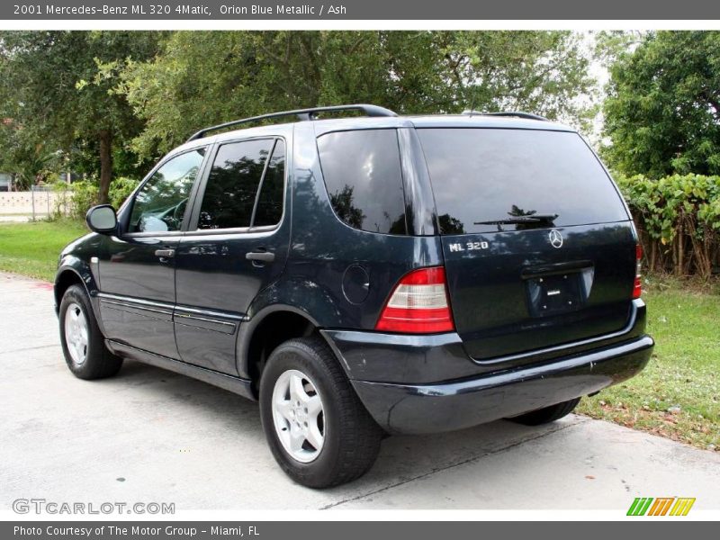 Orion Blue Metallic / Ash 2001 Mercedes-Benz ML 320 4Matic
