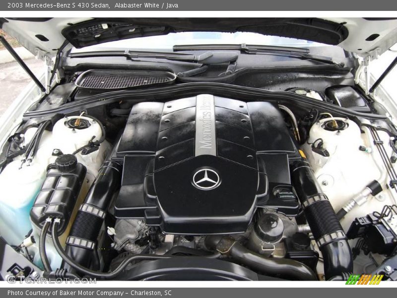 Alabaster White / Java 2003 Mercedes-Benz S 430 Sedan