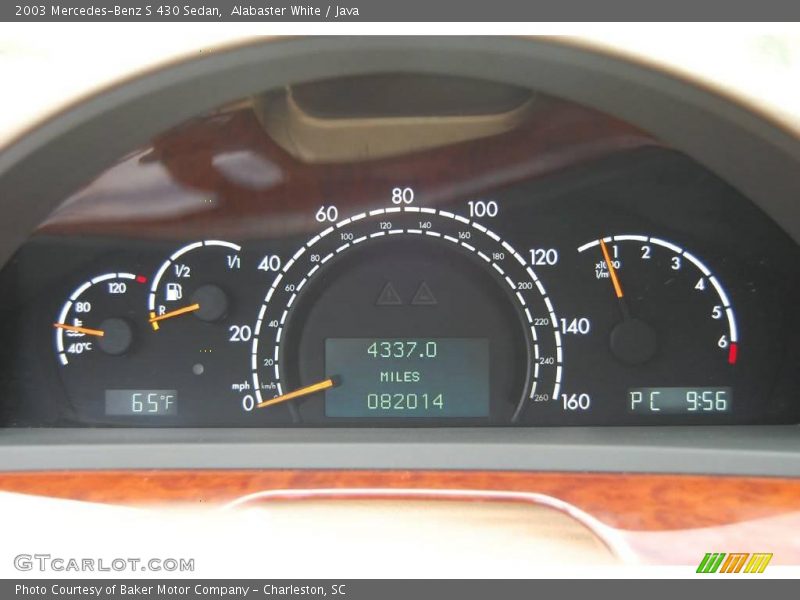 Alabaster White / Java 2003 Mercedes-Benz S 430 Sedan