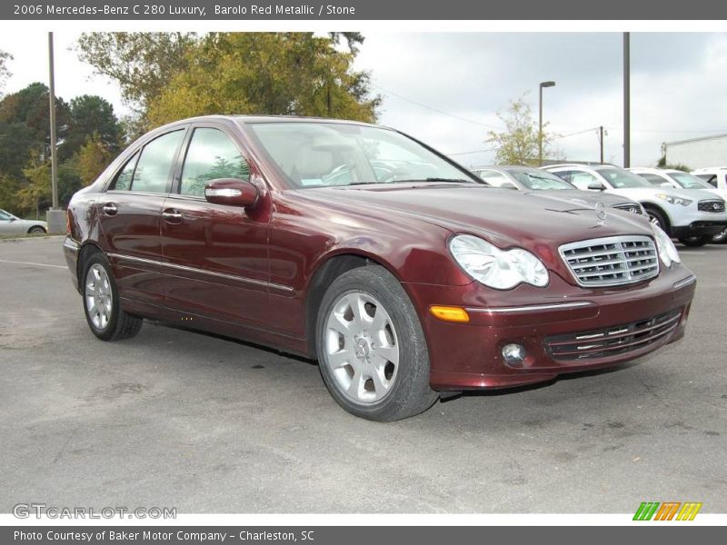 Barolo Red Metallic / Stone 2006 Mercedes-Benz C 280 Luxury
