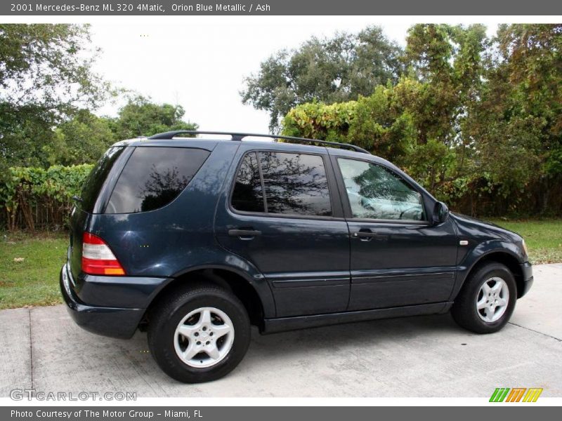 Orion Blue Metallic / Ash 2001 Mercedes-Benz ML 320 4Matic
