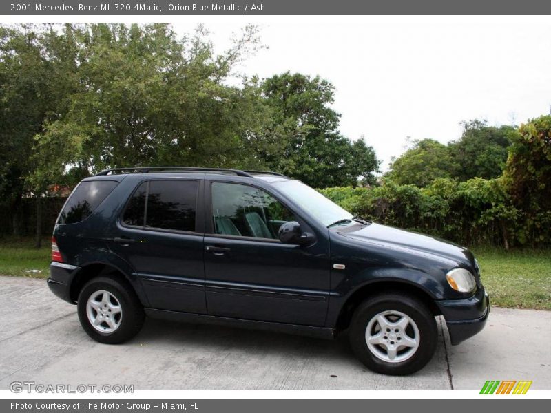 Orion Blue Metallic / Ash 2001 Mercedes-Benz ML 320 4Matic