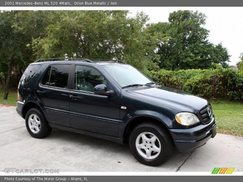 Orion Blue Metallic / Ash 2001 Mercedes-Benz ML 320 4Matic
