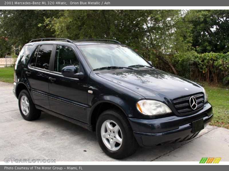 Orion Blue Metallic / Ash 2001 Mercedes-Benz ML 320 4Matic