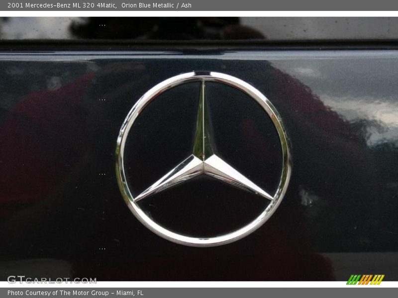 Orion Blue Metallic / Ash 2001 Mercedes-Benz ML 320 4Matic