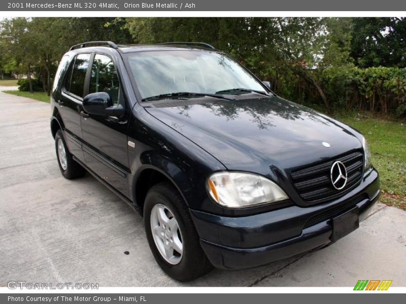 Orion Blue Metallic / Ash 2001 Mercedes-Benz ML 320 4Matic