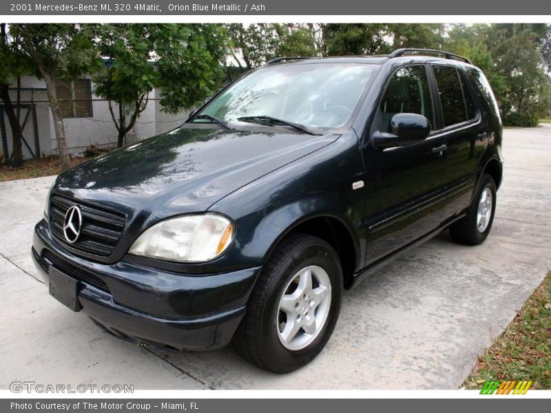 Orion Blue Metallic / Ash 2001 Mercedes-Benz ML 320 4Matic