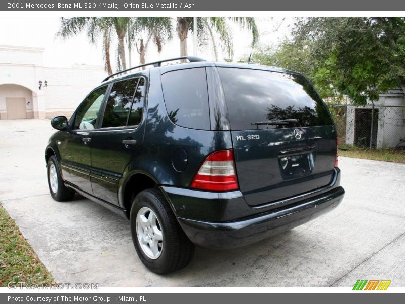 Orion Blue Metallic / Ash 2001 Mercedes-Benz ML 320 4Matic