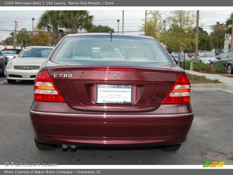 Barolo Red Metallic / Stone 2006 Mercedes-Benz C 280 Luxury