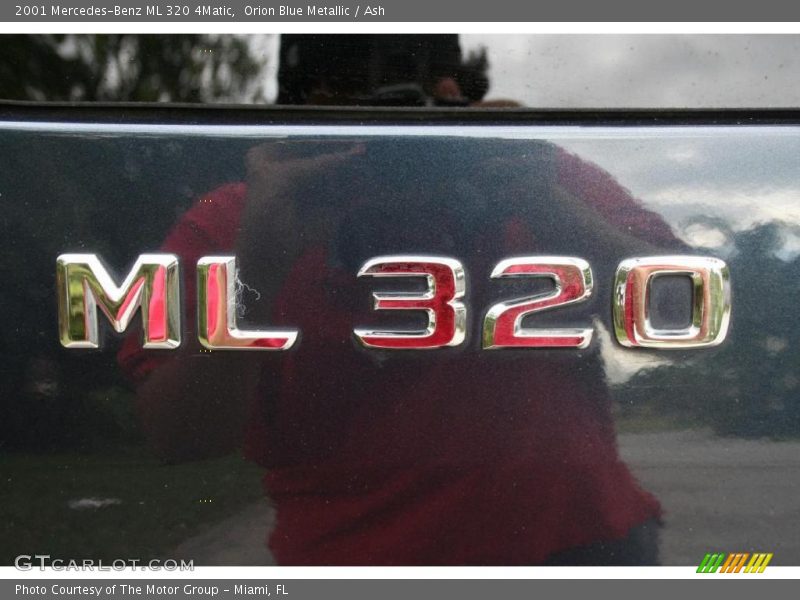 Orion Blue Metallic / Ash 2001 Mercedes-Benz ML 320 4Matic