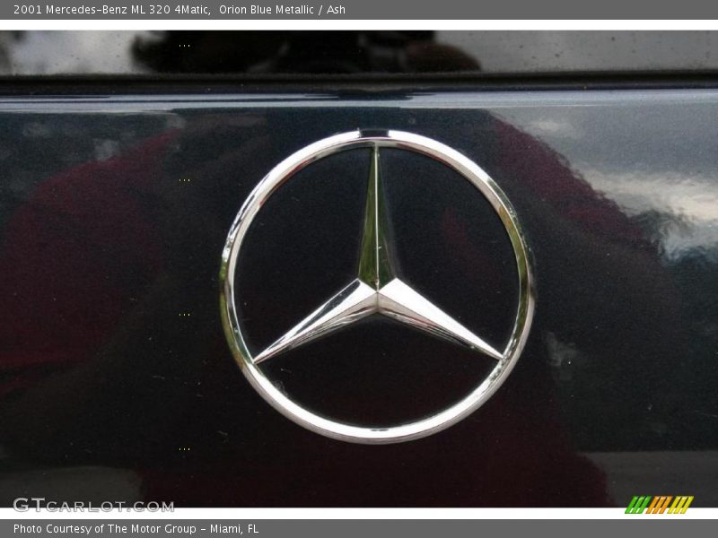Orion Blue Metallic / Ash 2001 Mercedes-Benz ML 320 4Matic