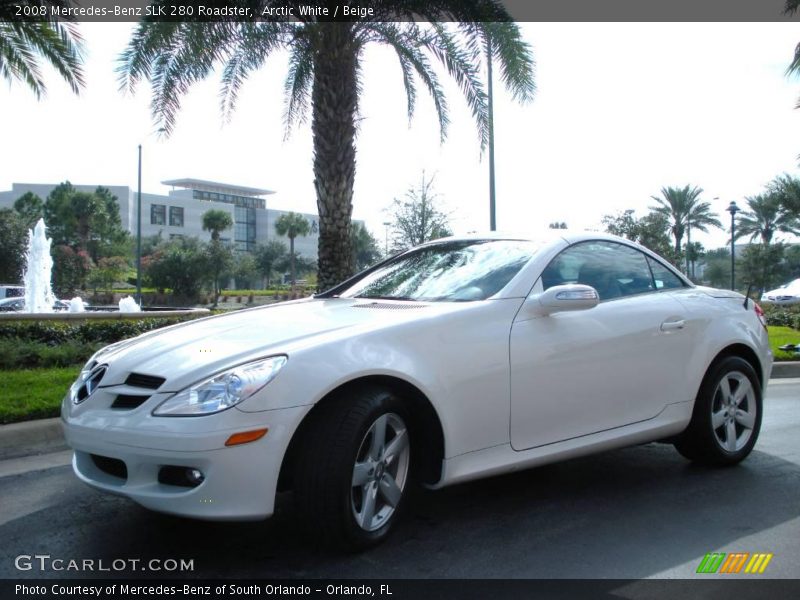Arctic White / Beige 2008 Mercedes-Benz SLK 280 Roadster