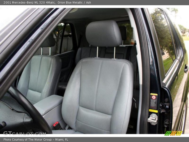 Orion Blue Metallic / Ash 2001 Mercedes-Benz ML 320 4Matic