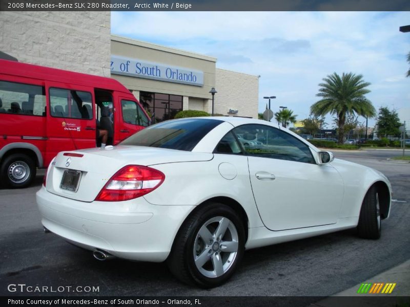 Arctic White / Beige 2008 Mercedes-Benz SLK 280 Roadster