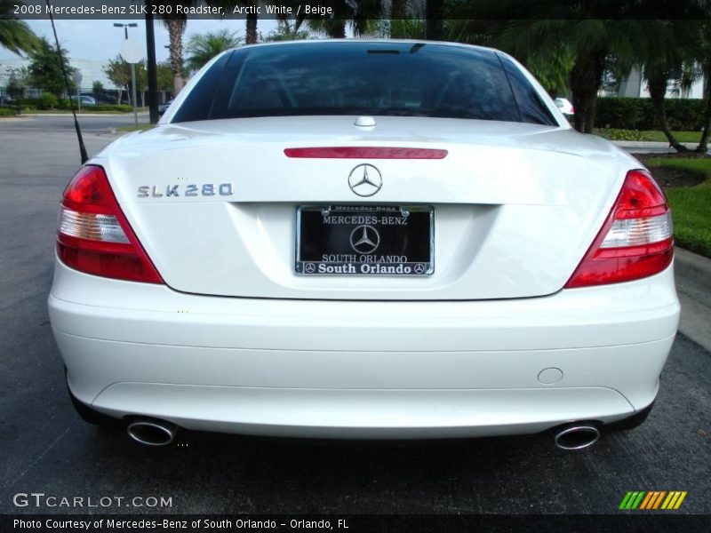 Arctic White / Beige 2008 Mercedes-Benz SLK 280 Roadster