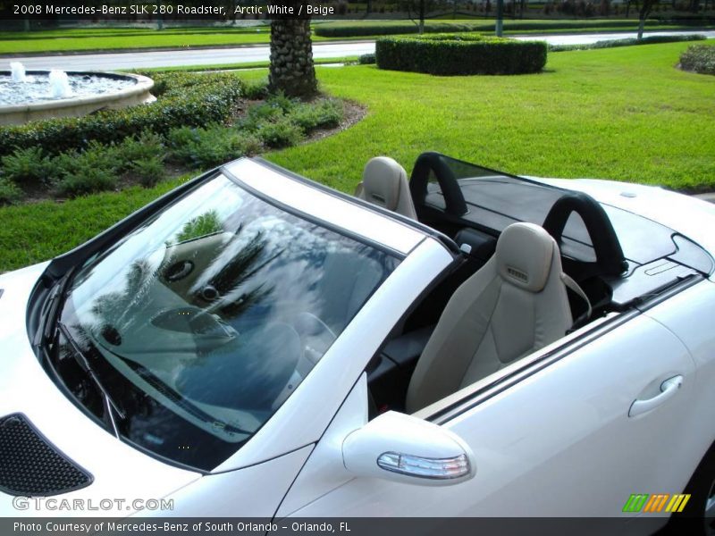 Arctic White / Beige 2008 Mercedes-Benz SLK 280 Roadster