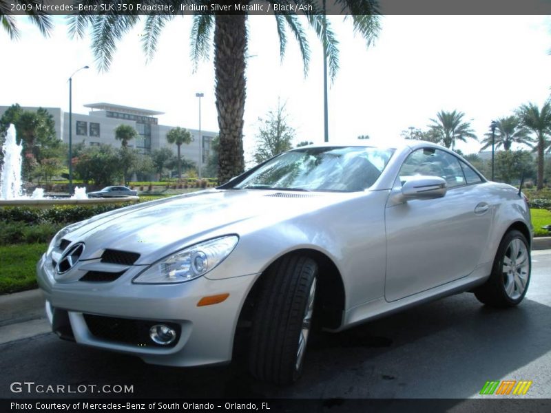 Iridium Silver Metallic / Black/Ash 2009 Mercedes-Benz SLK 350 Roadster