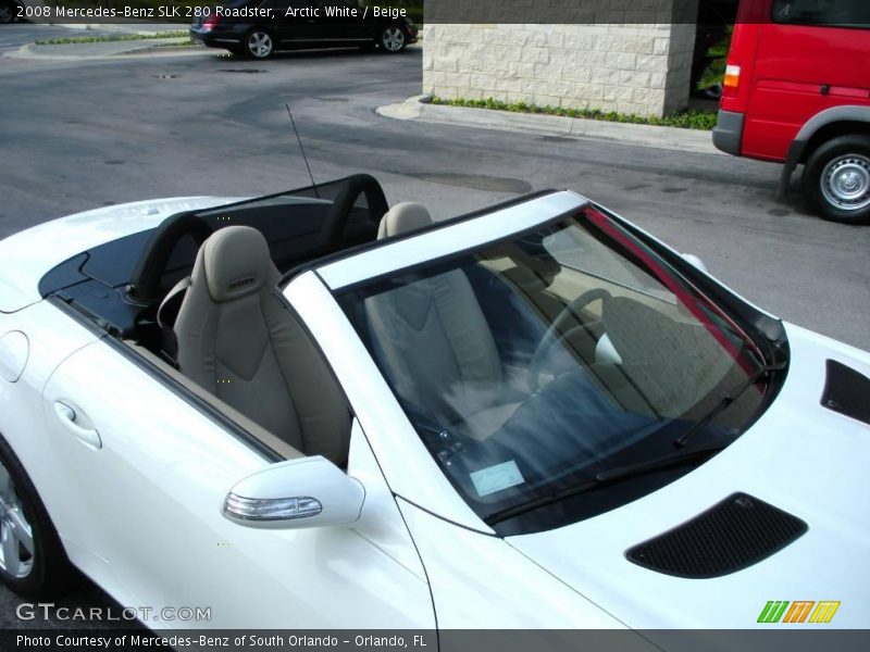 Arctic White / Beige 2008 Mercedes-Benz SLK 280 Roadster