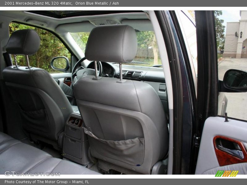 Orion Blue Metallic / Ash 2001 Mercedes-Benz ML 320 4Matic