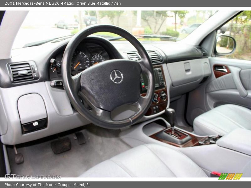 Orion Blue Metallic / Ash 2001 Mercedes-Benz ML 320 4Matic