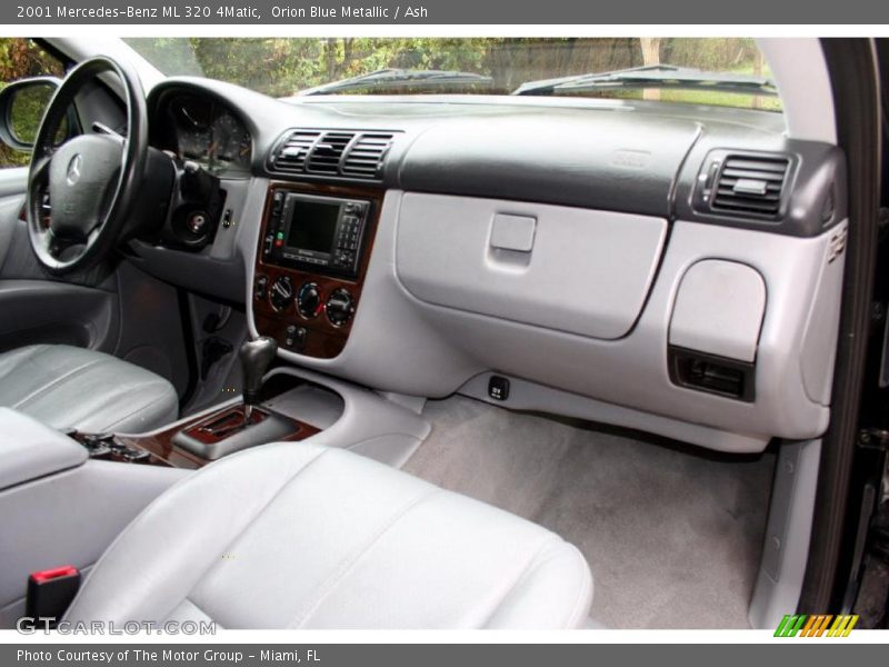 Orion Blue Metallic / Ash 2001 Mercedes-Benz ML 320 4Matic