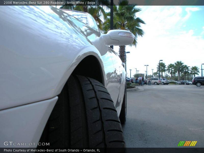 Arctic White / Beige 2008 Mercedes-Benz SLK 280 Roadster