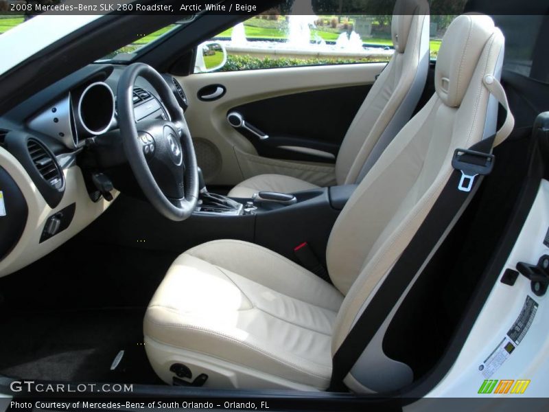 Arctic White / Beige 2008 Mercedes-Benz SLK 280 Roadster