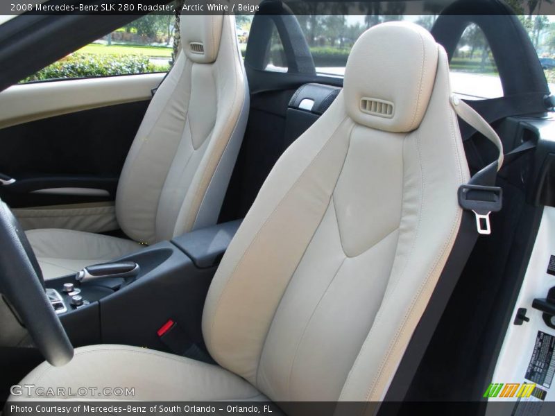 Arctic White / Beige 2008 Mercedes-Benz SLK 280 Roadster