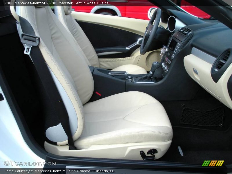 Arctic White / Beige 2008 Mercedes-Benz SLK 280 Roadster