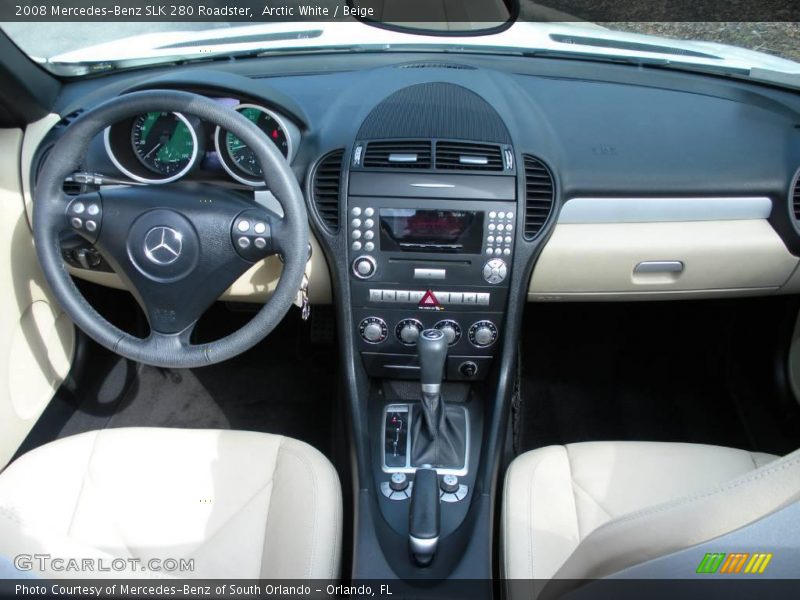 Arctic White / Beige 2008 Mercedes-Benz SLK 280 Roadster
