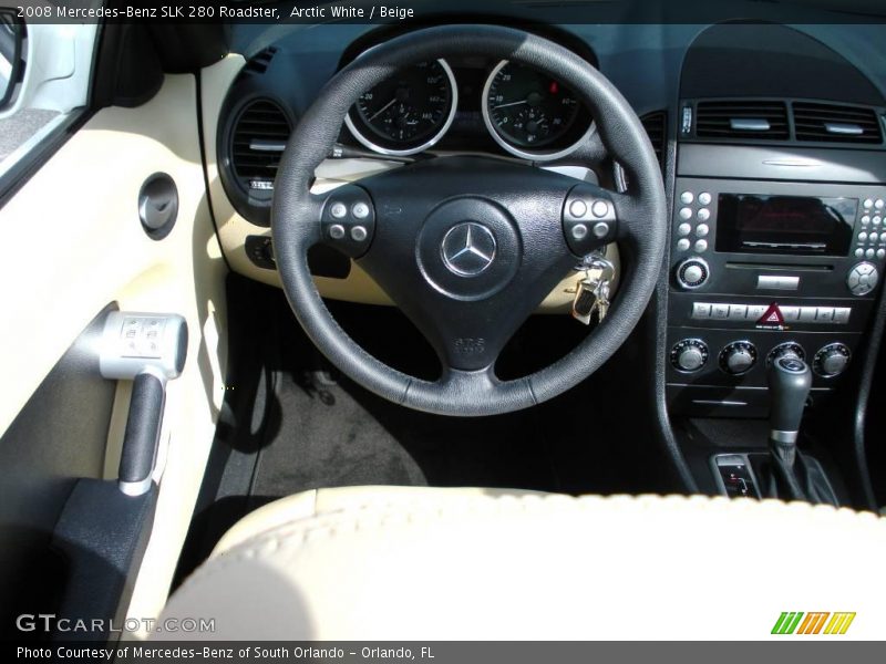 Arctic White / Beige 2008 Mercedes-Benz SLK 280 Roadster