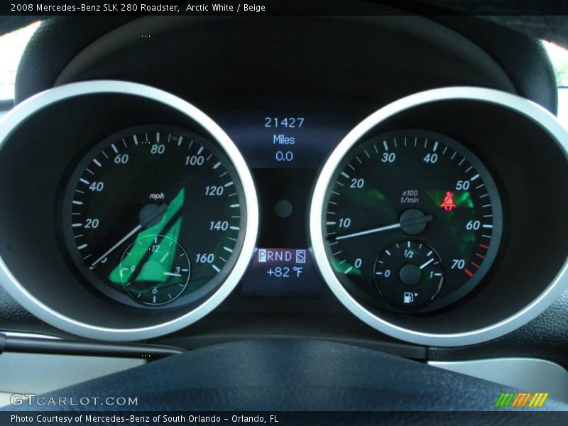 Arctic White / Beige 2008 Mercedes-Benz SLK 280 Roadster