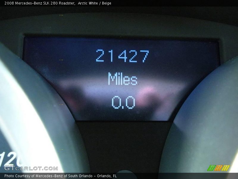 Arctic White / Beige 2008 Mercedes-Benz SLK 280 Roadster
