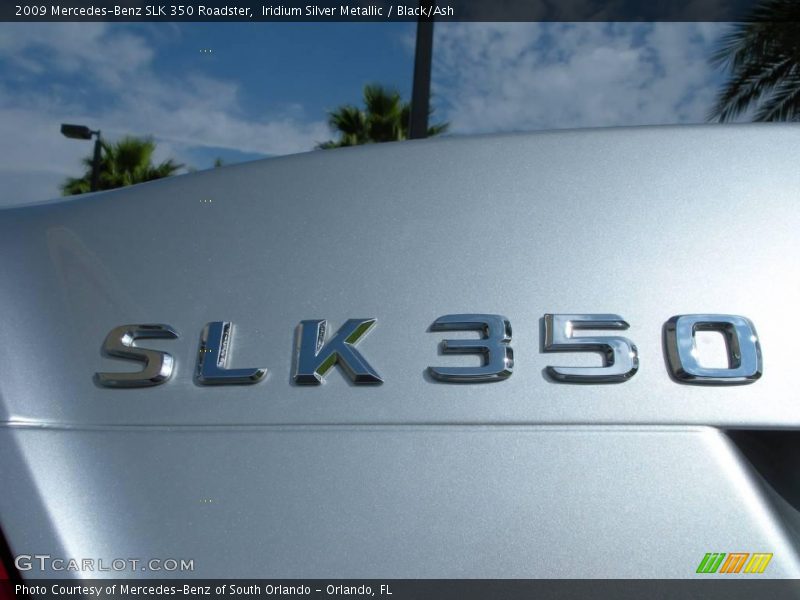 Iridium Silver Metallic / Black/Ash 2009 Mercedes-Benz SLK 350 Roadster