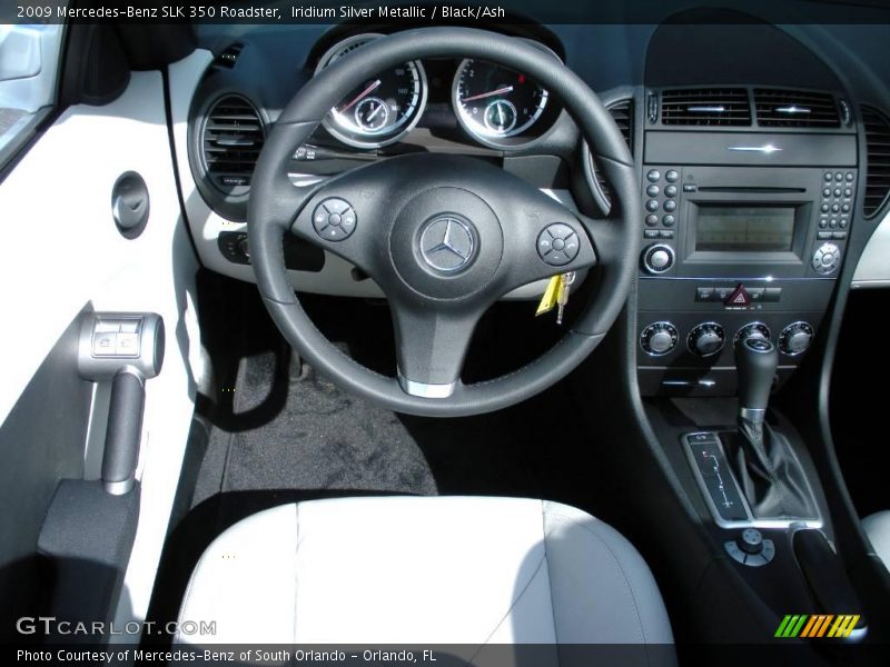Iridium Silver Metallic / Black/Ash 2009 Mercedes-Benz SLK 350 Roadster