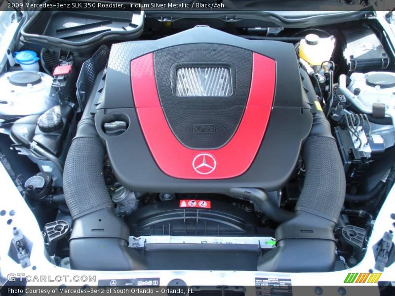 Iridium Silver Metallic / Black/Ash 2009 Mercedes-Benz SLK 350 Roadster