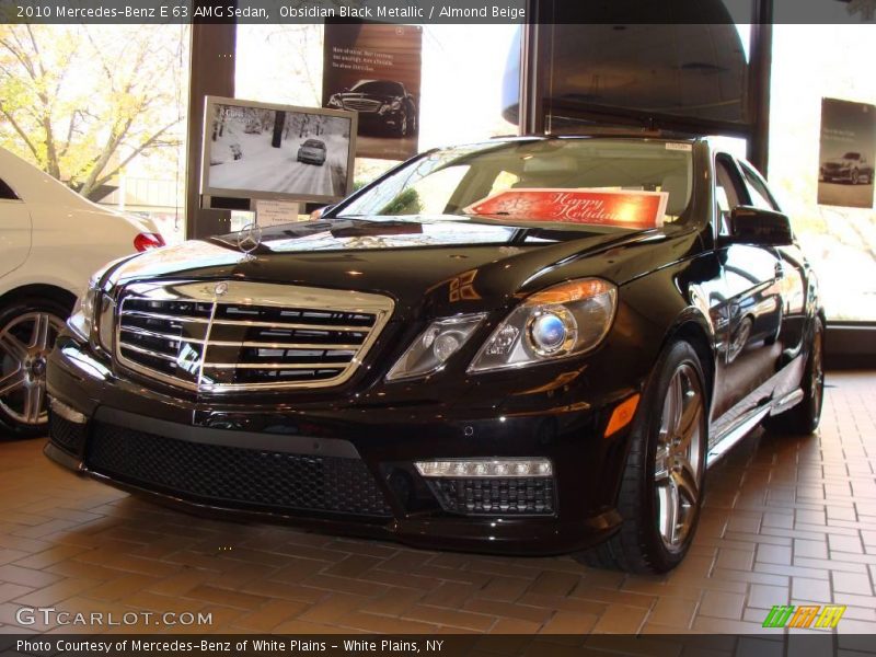 Obsidian Black Metallic / Almond Beige 2010 Mercedes-Benz E 63 AMG Sedan