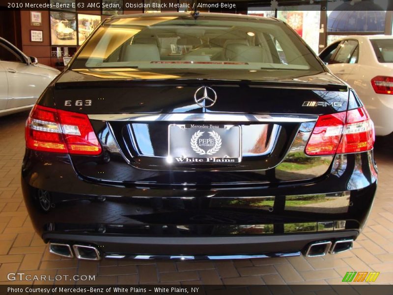 Obsidian Black Metallic / Almond Beige 2010 Mercedes-Benz E 63 AMG Sedan