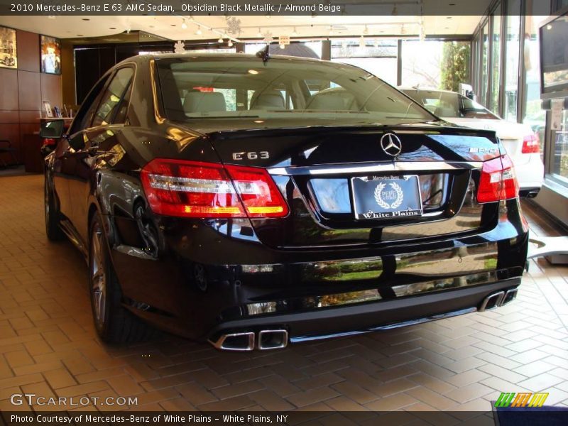 Obsidian Black Metallic / Almond Beige 2010 Mercedes-Benz E 63 AMG Sedan