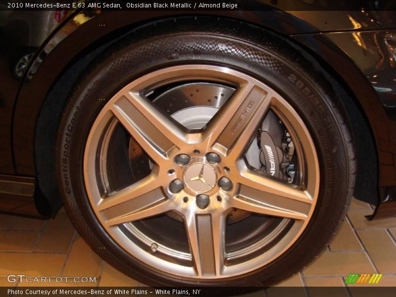 Obsidian Black Metallic / Almond Beige 2010 Mercedes-Benz E 63 AMG Sedan