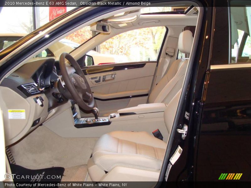 Obsidian Black Metallic / Almond Beige 2010 Mercedes-Benz E 63 AMG Sedan