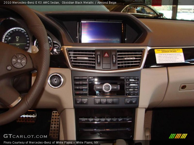 Obsidian Black Metallic / Almond Beige 2010 Mercedes-Benz E 63 AMG Sedan