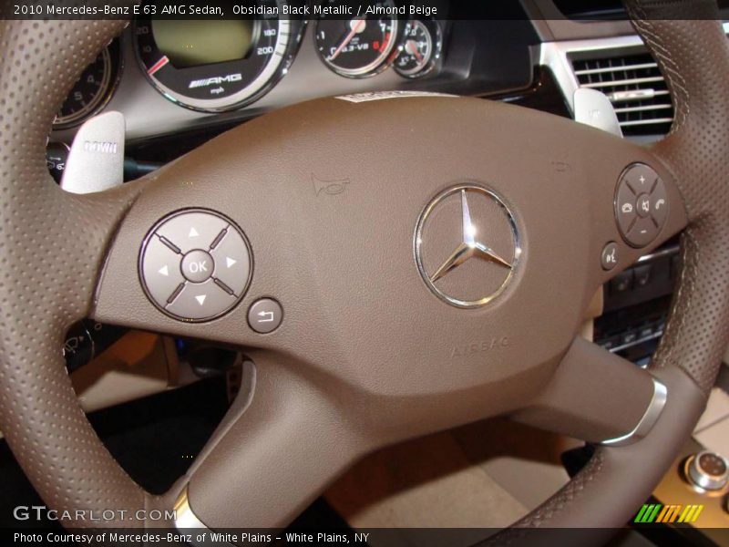 Obsidian Black Metallic / Almond Beige 2010 Mercedes-Benz E 63 AMG Sedan