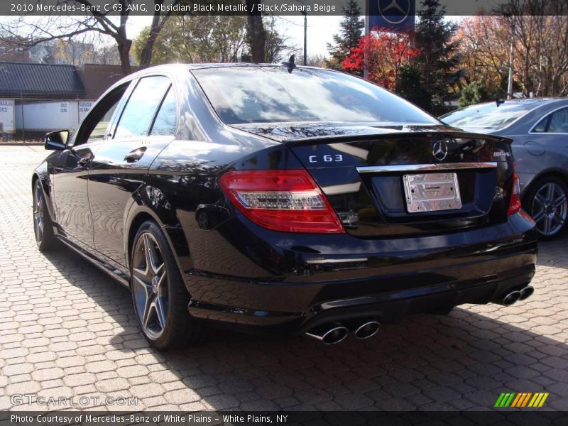 Obsidian Black Metallic / Black/Sahara Beige 2010 Mercedes-Benz C 63 AMG